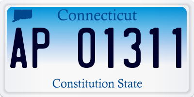 CT license plate AP01311