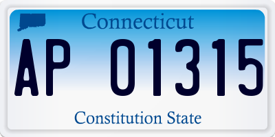 CT license plate AP01315