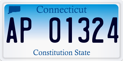 CT license plate AP01324