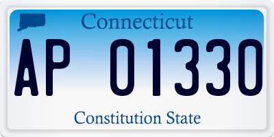 CT license plate AP01330