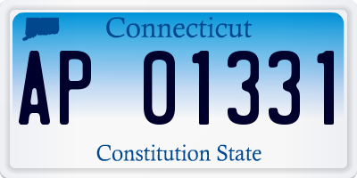 CT license plate AP01331