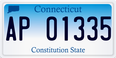 CT license plate AP01335