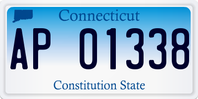 CT license plate AP01338