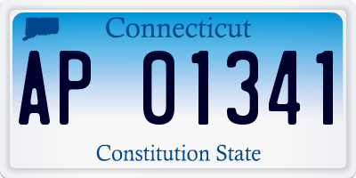CT license plate AP01341