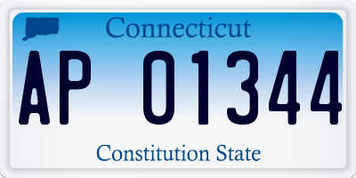 CT license plate AP01344