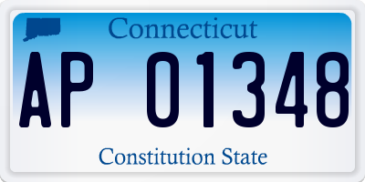 CT license plate AP01348