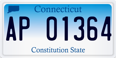 CT license plate AP01364
