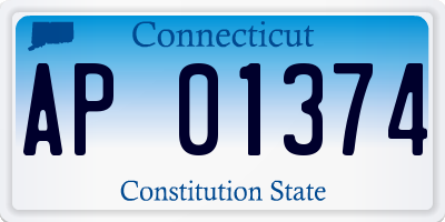 CT license plate AP01374