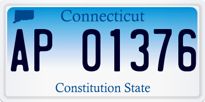CT license plate AP01376