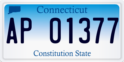 CT license plate AP01377