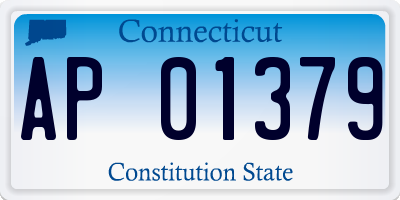 CT license plate AP01379