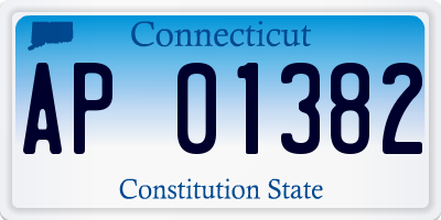 CT license plate AP01382