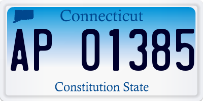 CT license plate AP01385
