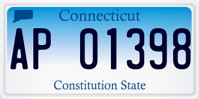 CT license plate AP01398