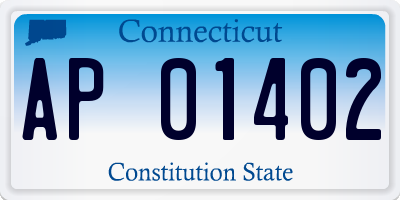 CT license plate AP01402
