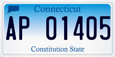 CT license plate AP01405