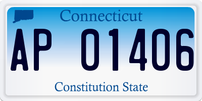 CT license plate AP01406