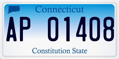 CT license plate AP01408