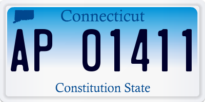 CT license plate AP01411