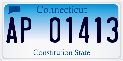 CT license plate AP01413