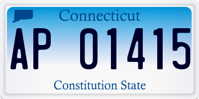 CT license plate AP01415