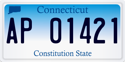 CT license plate AP01421