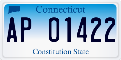 CT license plate AP01422