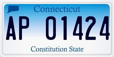 CT license plate AP01424