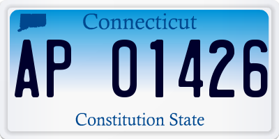 CT license plate AP01426