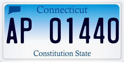CT license plate AP01440