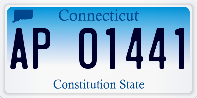 CT license plate AP01441