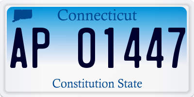 CT license plate AP01447