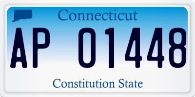 CT license plate AP01448