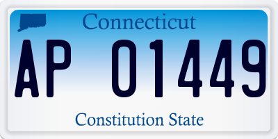 CT license plate AP01449