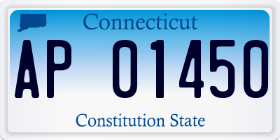 CT license plate AP01450