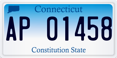 CT license plate AP01458