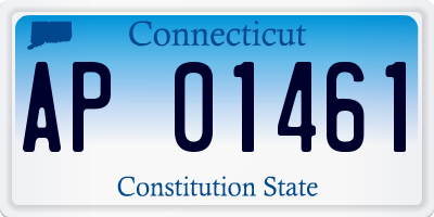 CT license plate AP01461