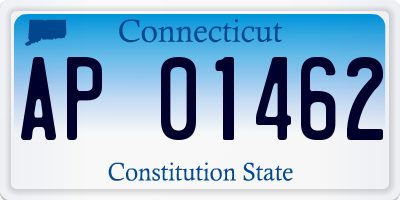 CT license plate AP01462