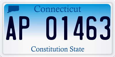 CT license plate AP01463