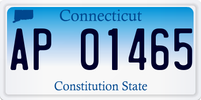 CT license plate AP01465