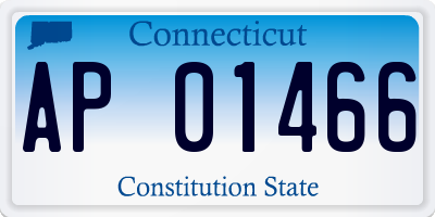 CT license plate AP01466
