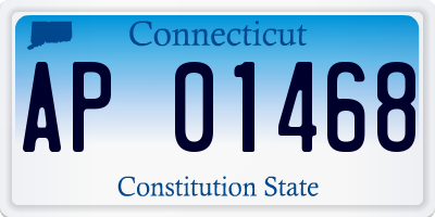 CT license plate AP01468