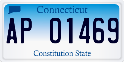 CT license plate AP01469