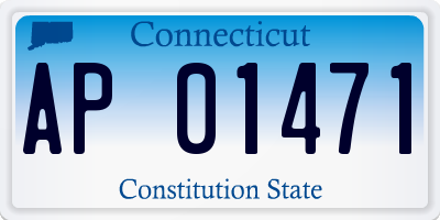 CT license plate AP01471