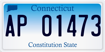 CT license plate AP01473