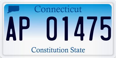 CT license plate AP01475