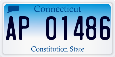CT license plate AP01486