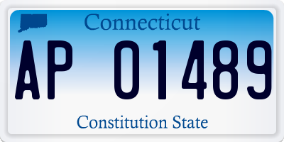 CT license plate AP01489