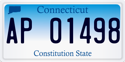 CT license plate AP01498