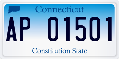 CT license plate AP01501